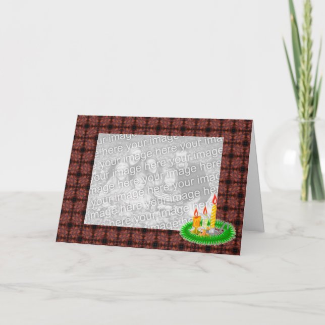 Tarjeta de felicitación de fotos de navidades (Anverso)