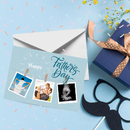 Tarjeta de felicitación de fotos del Día del Padre