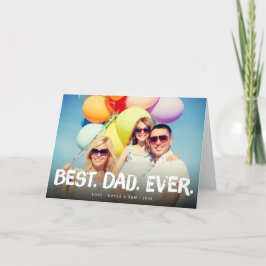 Tarjeta de felicitación de fotos del Día del Padre