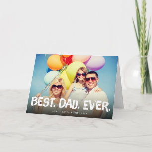 Tarjeta de felicitación de fotos del Día del Padre