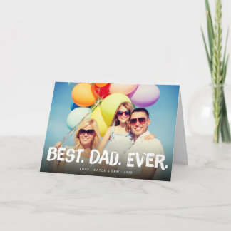 Tarjeta de felicitación de fotos del Día del Padre