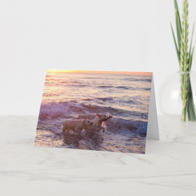 Tarjeta de felicitación de fotos en blanco para lo (Anverso)