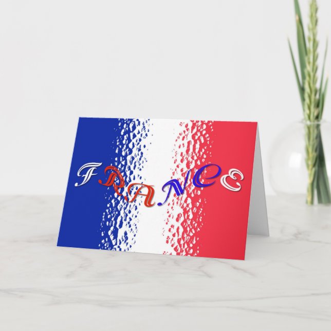 Tarjeta de felicitación de Francia (Anverso)
