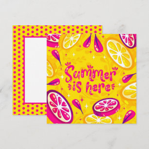 Tarjeta de Felicitación de Frutas Cítricas de Vera