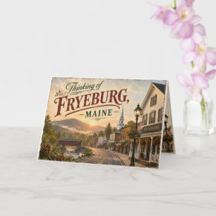 Tarjeta de felicitación de Fryeburg, Maine