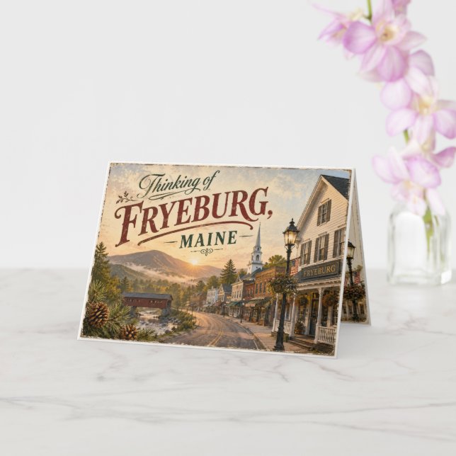 Tarjeta de felicitación de Fryeburg, Maine (Orquídea)