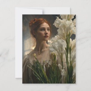 Tarjeta de felicitación de gadioli de novia de alq