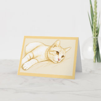 Tarjeta de Felicitación de Gatito