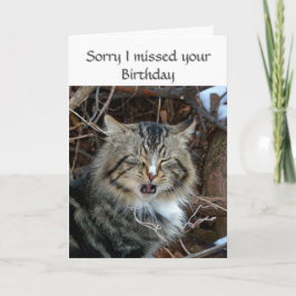 Tarjeta de Felicitación de Gato de Cumpleaños Perd
