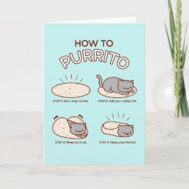 Tarjeta de Felicitación de Gato Divertida: CÓMO PU