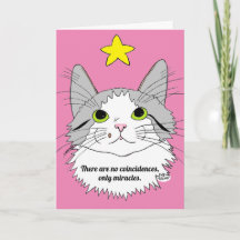 Tarjeta de Felicitación de Gato Sin Coincidencias,