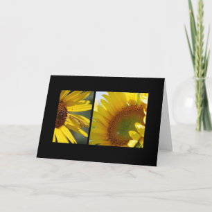Tarjeta de felicitación de girasoles