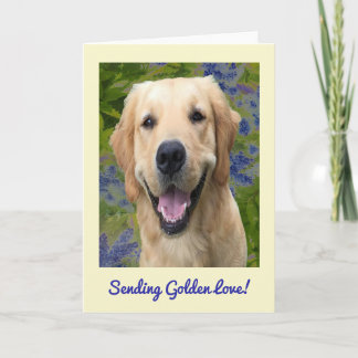 Tarjeta de felicitación de Golden Retriever