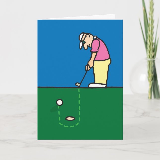 Tarjeta de felicitación de golf (Anverso)