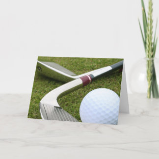 Tarjeta de felicitación de golf