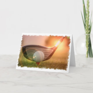 Tarjeta de felicitación de Golf Putter