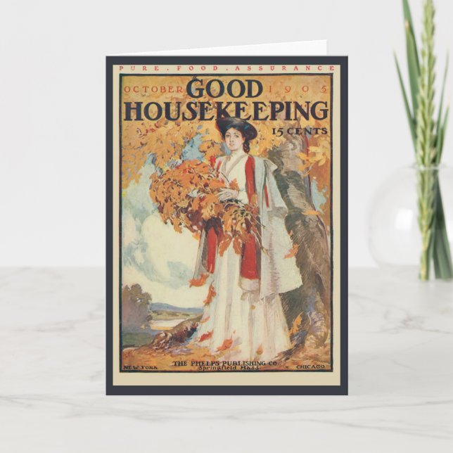 Tarjeta de felicitación de Good Househeld de 1905 (Anverso)