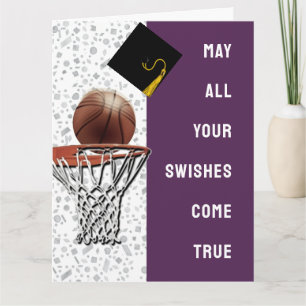 Tarjeta de Felicitación de Graduación de Baloncest