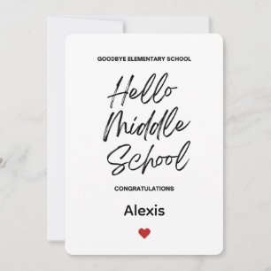 Tarjeta de Felicitación de Graduación de Escuela S