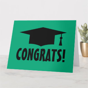 Tarjeta de felicitación de graduación de grandes f