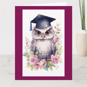 Tarjeta de felicitación de graduación de la hija b
