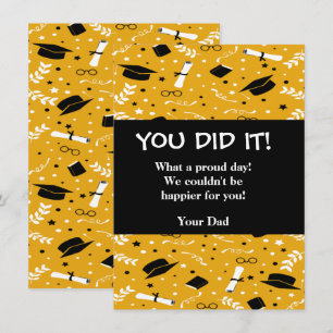 Tarjeta de felicitación de graduación de personali
