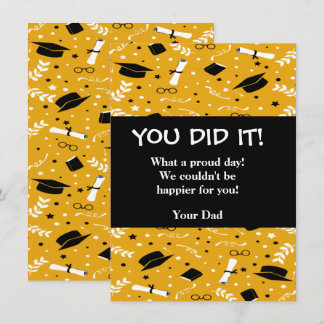 Tarjeta de felicitación de graduación de personali