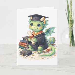 Tarjeta de Felicitación de Graduación del Dragón A
