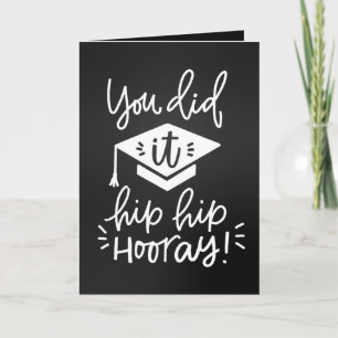 Tarjeta de felicitación de graduación. Lo Hiciste