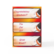 Tarjeta de felicitación de graduación - Rojo