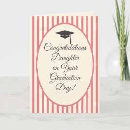 Tarjeta de Felicitación de Graduación Rosa para Hi
