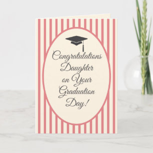 Tarjeta de Felicitación de Graduación Rosa para Hi