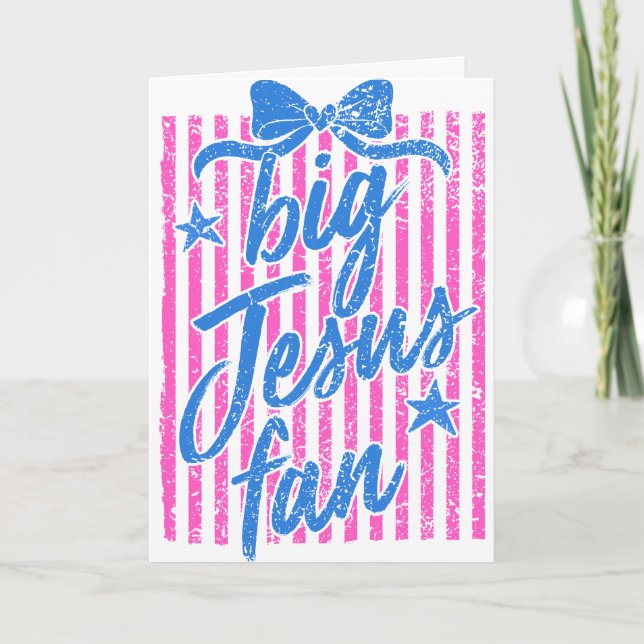 Tarjeta de Felicitación de Gran Fan de Jesús (Anverso)
