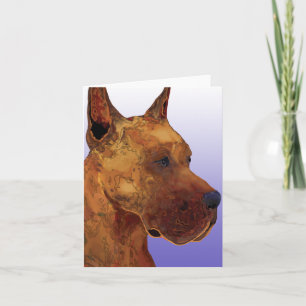 Tarjeta de felicitación de great dane del