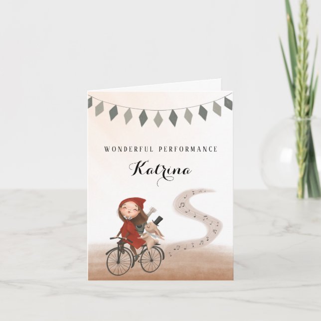 Tarjeta de felicitación de guitarra (Anverso)