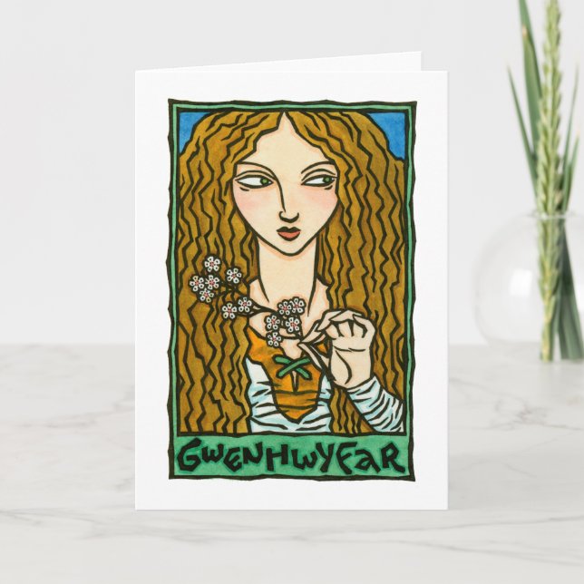 Tarjeta de felicitación de Gwenhwyfar (Anverso)