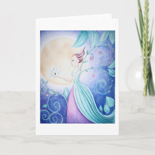 Tarjeta de felicitación de Hada de las Flores