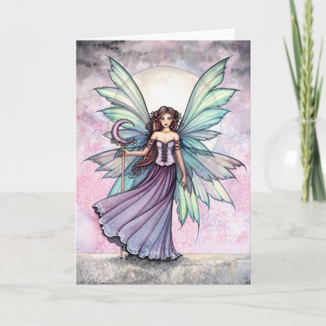 Tarjeta de Felicitación de Hada de Primavera por M (Anverso)