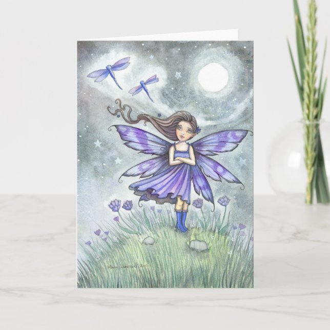 Tarjeta de felicitación de hada soñadora (Anverso)