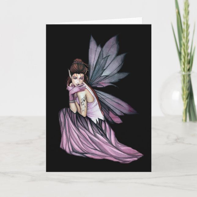 Tarjeta de felicitación de hadas góticas de Molly  (Anverso)