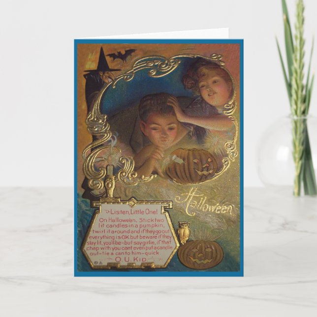 Tarjeta de felicitación de Halloween (Anverso)