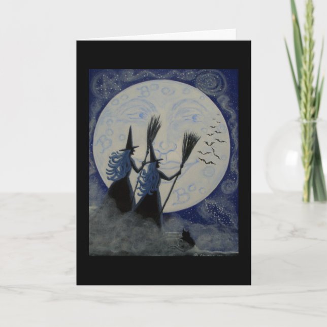 Tarjeta de felicitación de Halloween, (Anverso)