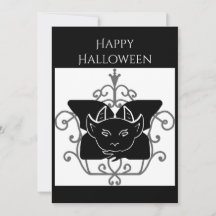 Tarjeta de Felicitación de Halloween con Gárgola