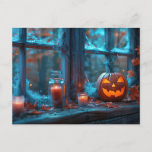 tarjeta de felicitación de Halloween de calabaza e