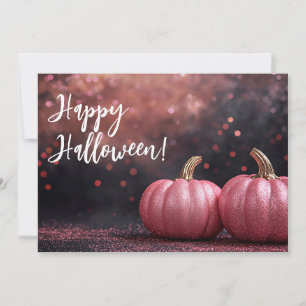Tarjeta de Felicitación de Halloween de Calabazas
