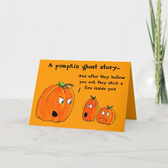 Tarjeta de felicitación de HALLOWEEN de la (Anverso)