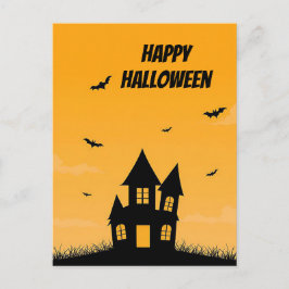 Tarjeta de felicitación de Halloween espeluznante