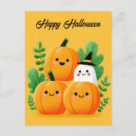 Tarjeta de felicitación de Halloween espeluznante 
