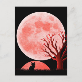 Tarjeta de felicitación de Halloween espeluznante