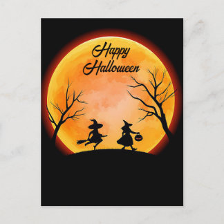 Tarjeta de felicitación de Halloween espeluznante